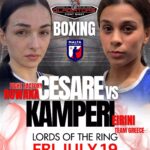 Στο GLADIATORS Fight Night 30 η Ειρνη Καμπέρη του Boxing Club Χαλκίδας 